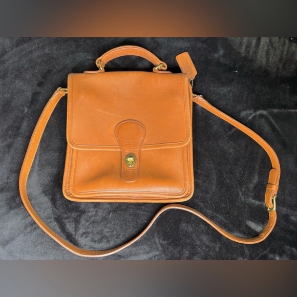 Coach Brown and Gold Crossbody Bag - Picture 2 of 16